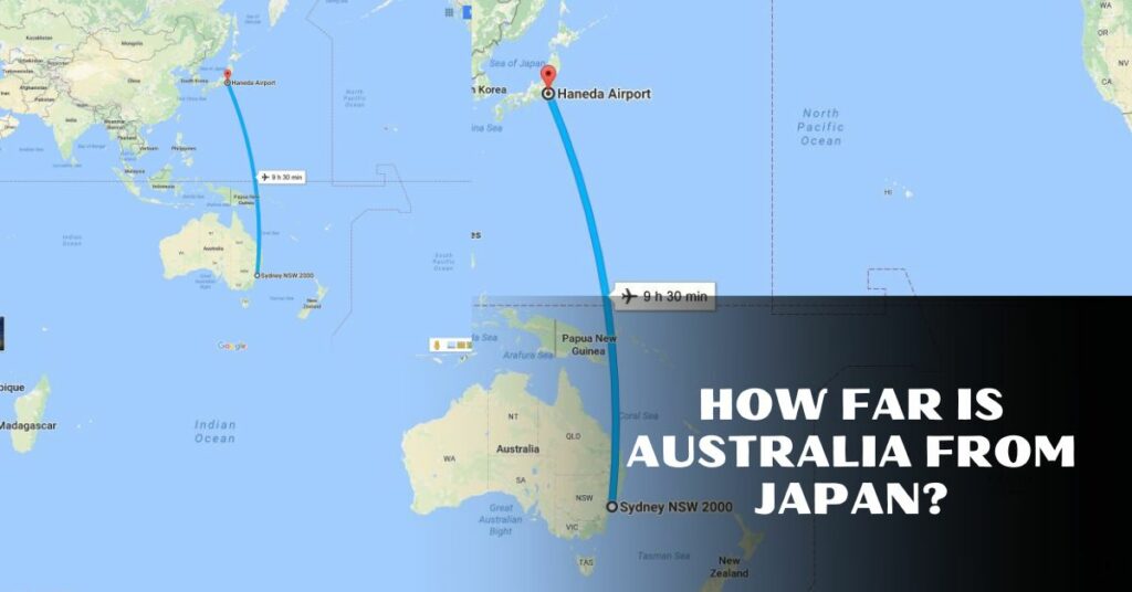 How far is Australia from Japan?