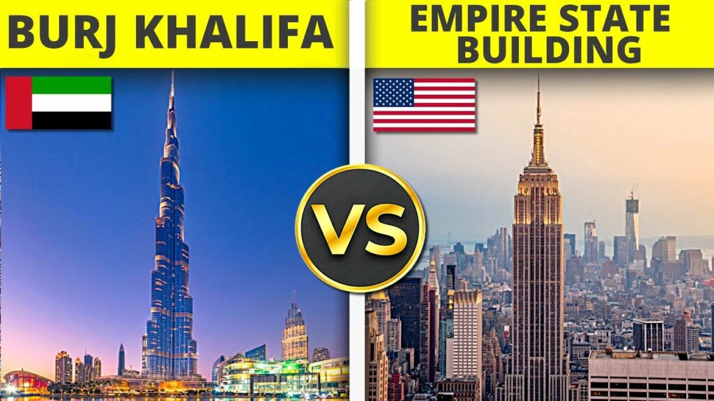 Burj Khalifa Vs Empire State Building